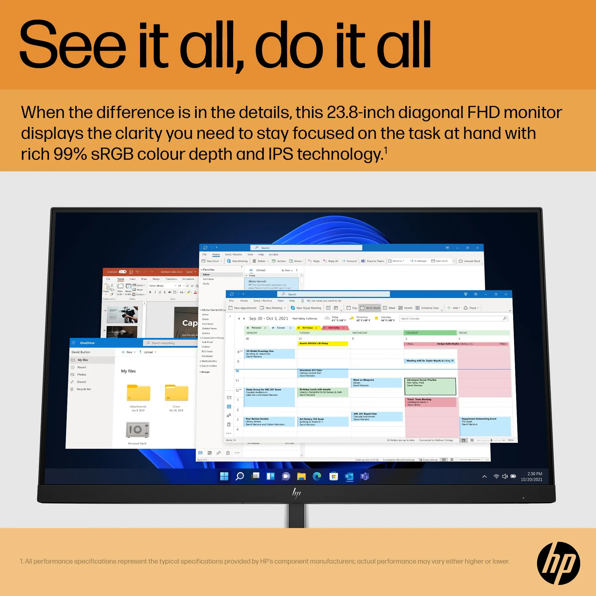 HP 24&quot; E-Series E24 G5 Full HD, IPS - monitor