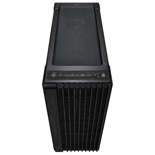 Asus ProArt PA602 Wood Edition - E-ATX case, Metal Panel, black