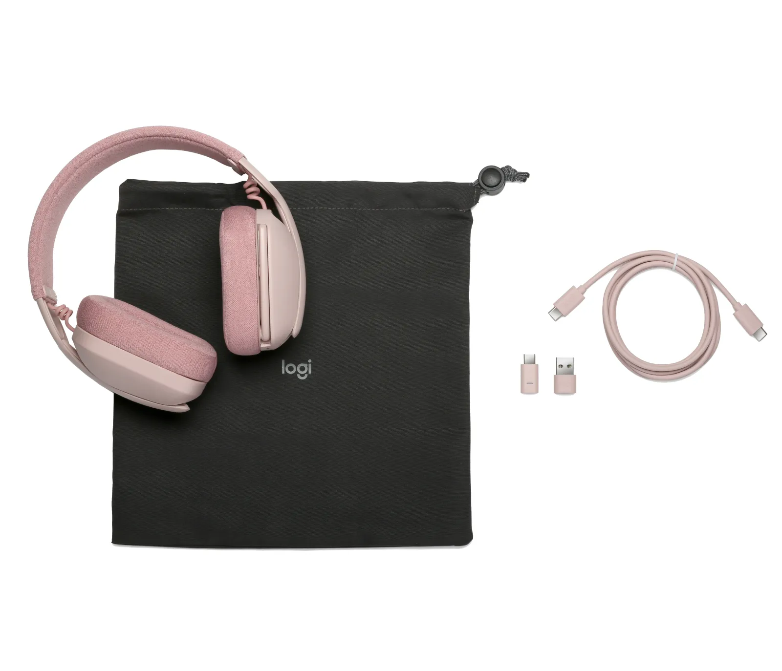 Logitech Zone Vibe - tr&aring;dl&ouml;sa h&ouml;rlurar, rosa