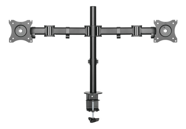 Deltaco Office Dual - monitor arm, black, 13"-27", 2x8Kg