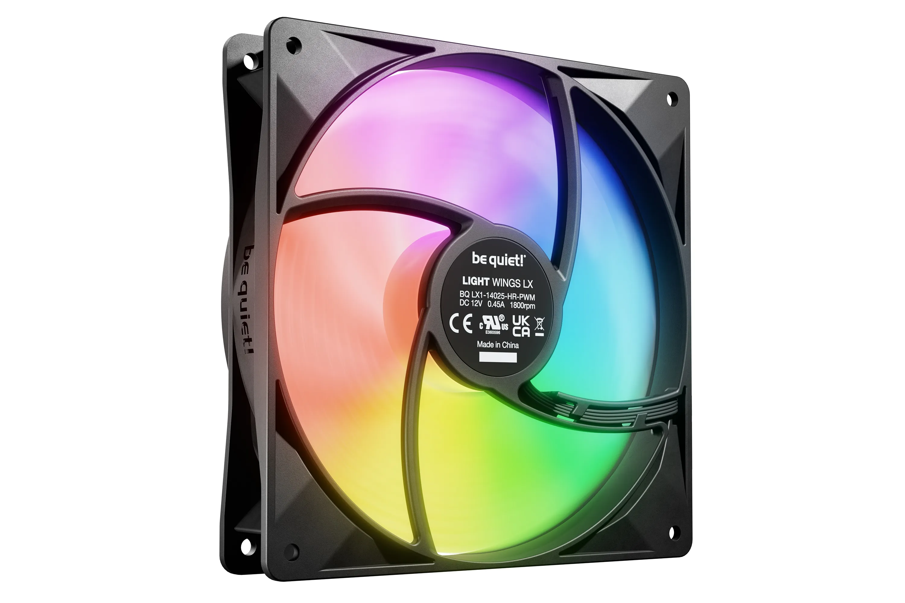 be quiet! Light Wings LX 140mm PWM High Speed - case fan, black, 3pcs