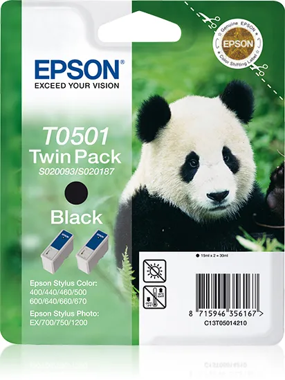 Ink/T0501 Panda 2x15ml BK