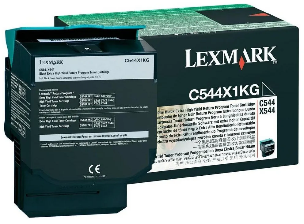 Lexmark C544X1KG Extra High Yield Toner cartridge, Black
