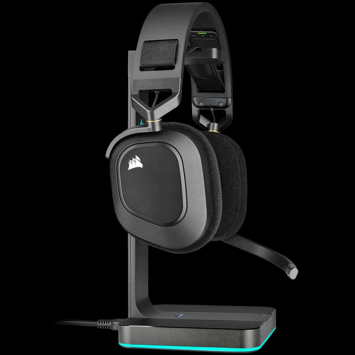 Corsair HS80 RGB - wireless gaming headset, carbon