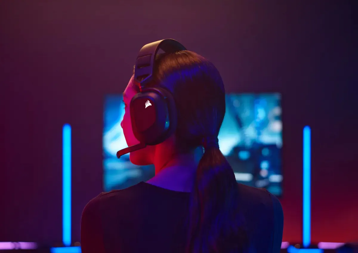 Corsair HS80 RGB - wireless gaming headset, carbon