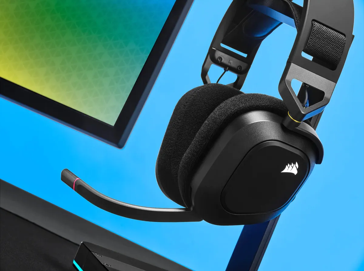 Corsair HS80 RGB - wireless gaming headset, carbon