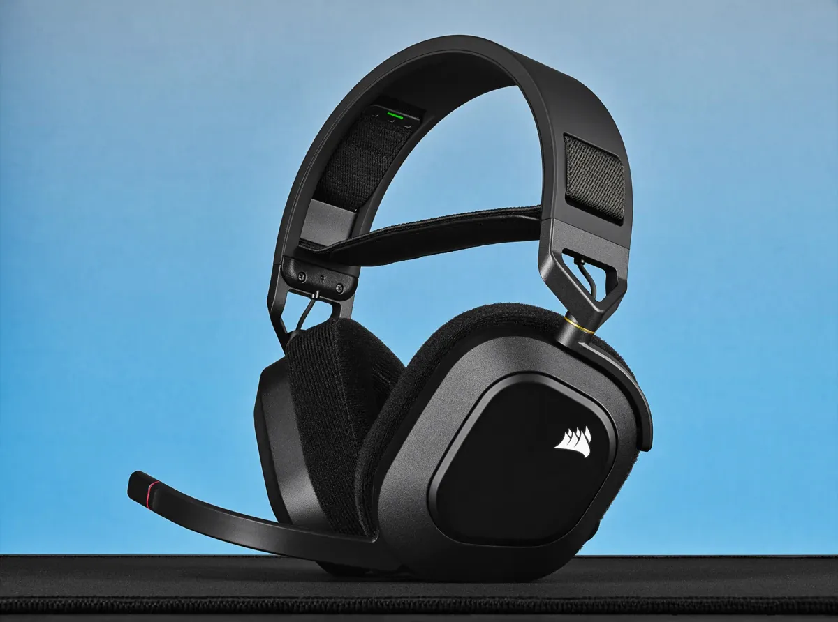 Corsair HS80 RGB - wireless gaming headset, carbon