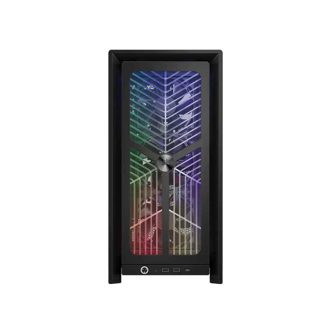 CORSAIR FRAME 4000X RS Midi-Tower Case with window, with RGB lighting, Black