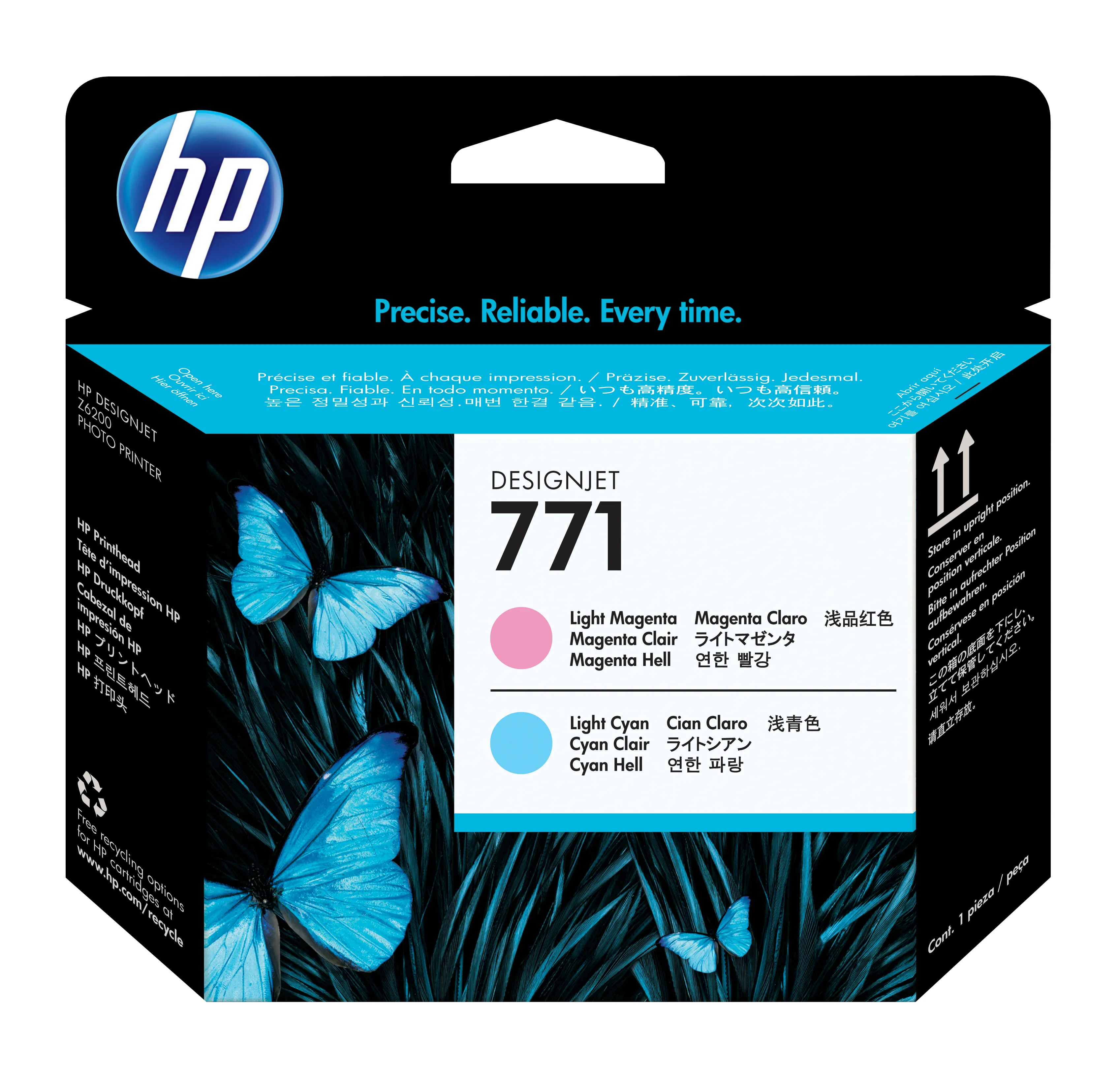 HP 771 - Vaalea purppura, vaalea sinivihre&auml; - tulostinp&auml;&auml; malleihin DesignJet Z6200, Z6600 Production Printer, Z6800 Photo Production Printer