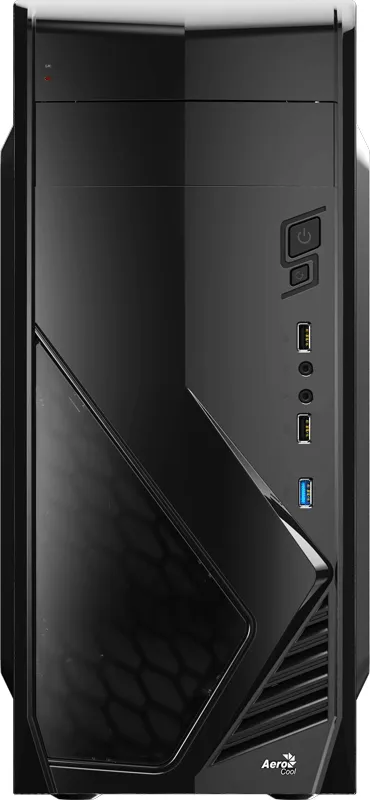 AEROCOOL CS-1102 Midi-Tower Case, Black