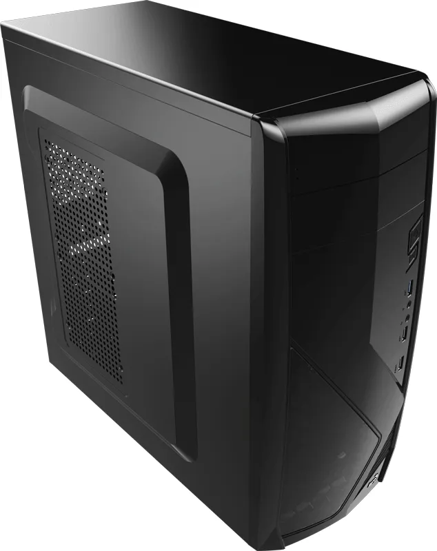 AEROCOOL CS-1102 Midi-Tower Case, Black