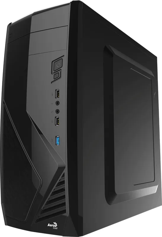 AEROCOOL CS-1102 Midi-Tower Case, Black