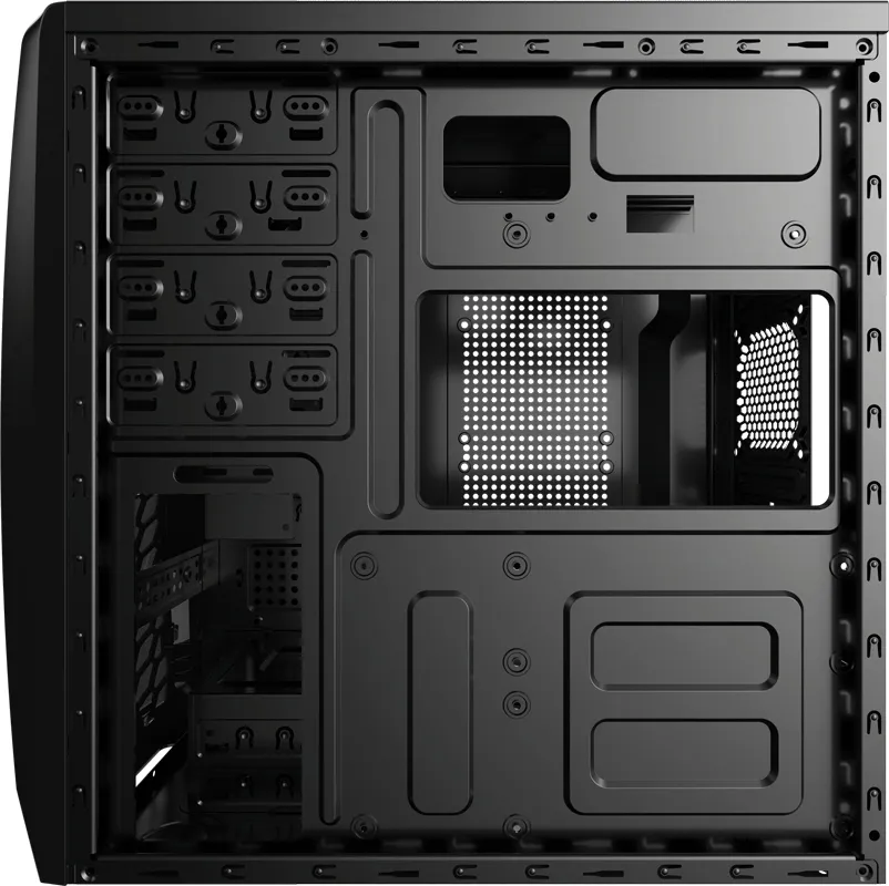 AEROCOOL CS-1102 Midi-Tower Case, Black