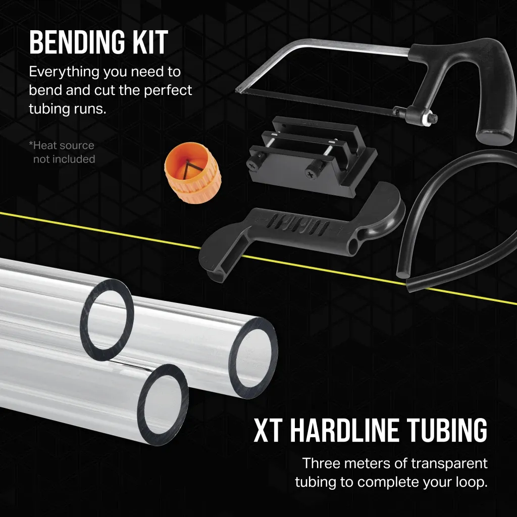 CORSAIR Hydro X Series iCUE LINK XH405i Custom Cooling Kit  Hardline Water Cooling Loop - White