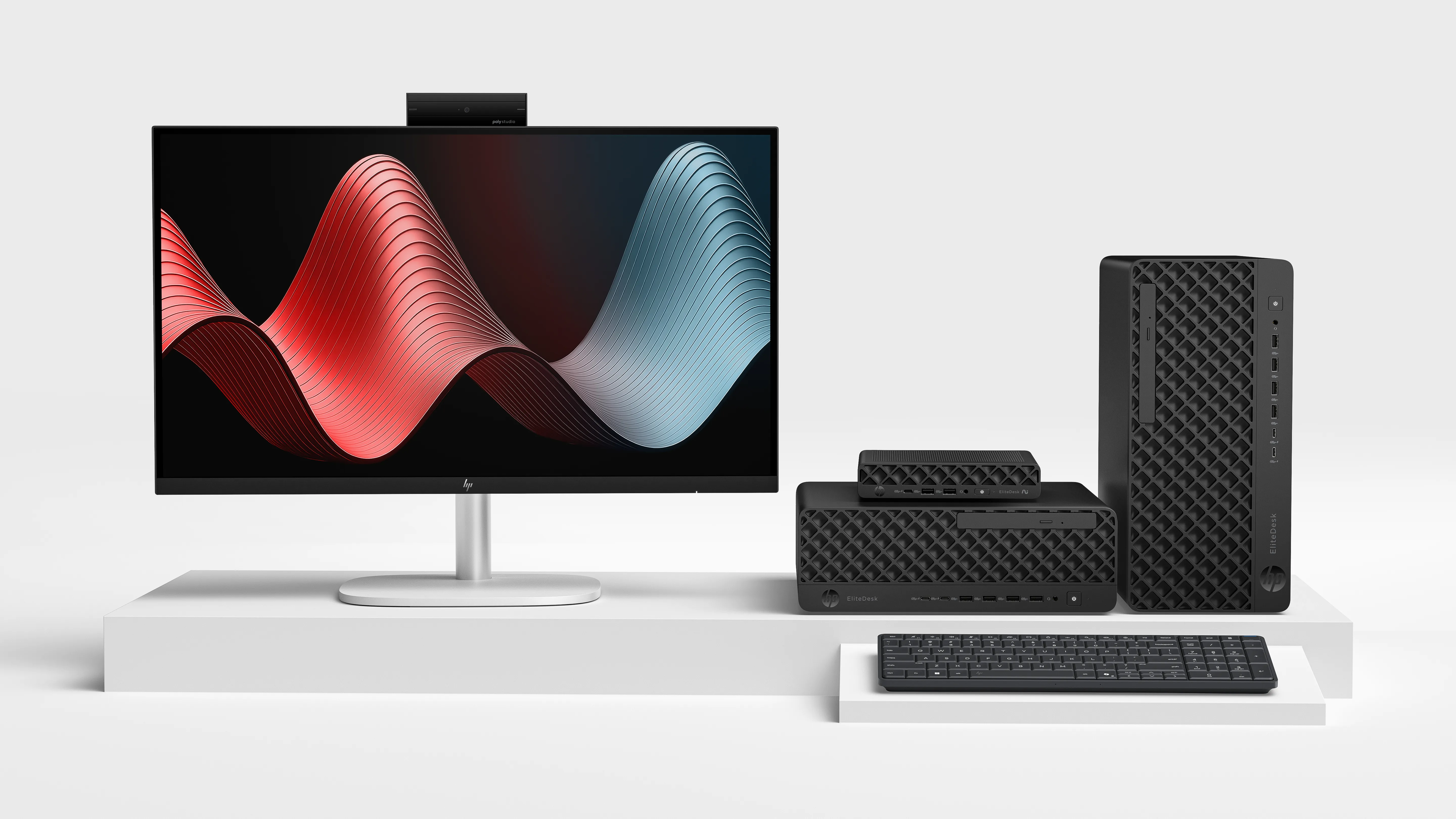 HP EliteBoard G1a Next Gen AI PC AMD Ryzen AI 5 330, 16 Gt, 512 Gt, Win 11 Pro -p&ouml;yt&auml;tietokone, musta