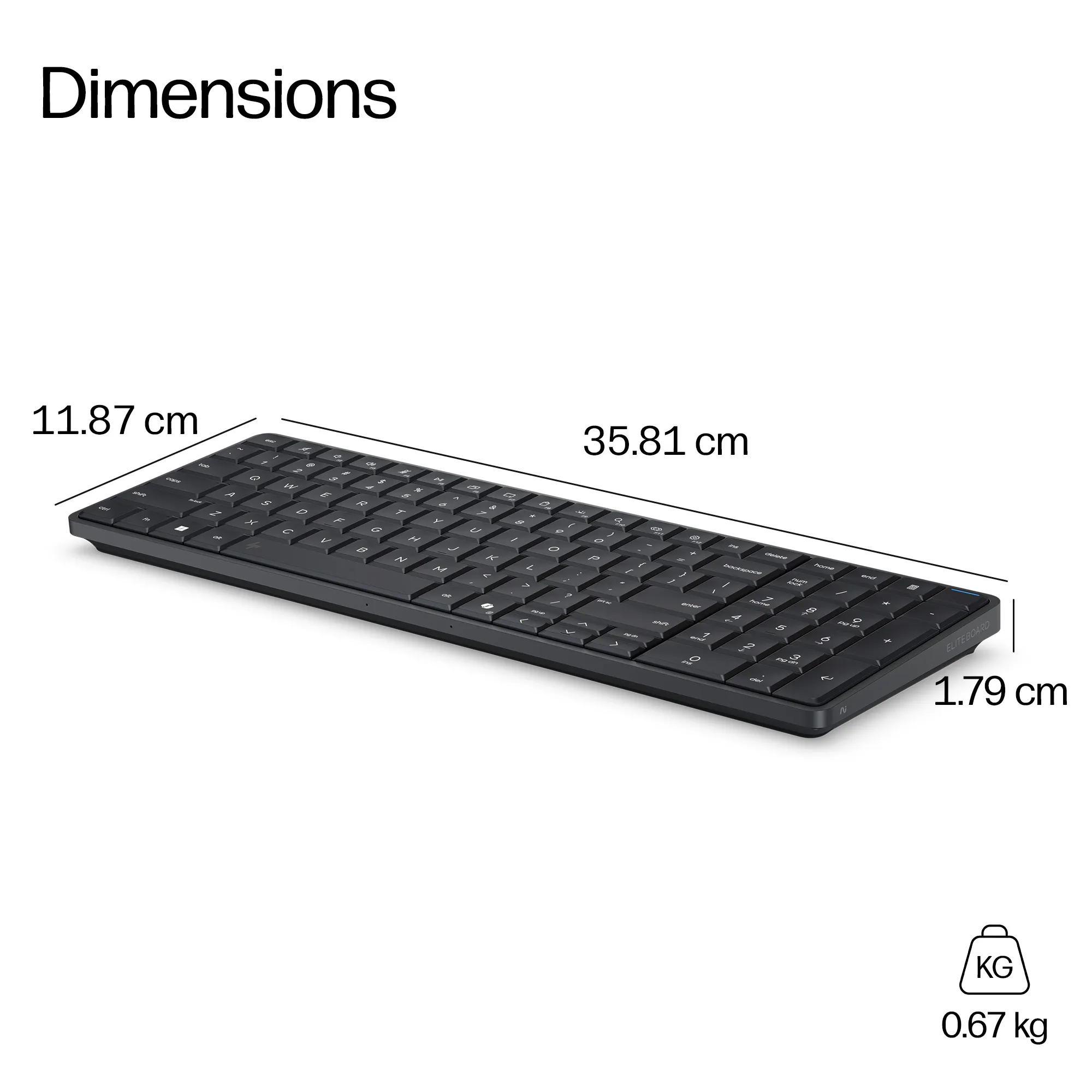 HP EliteBoard G1a Next Gen AI PC AMD Ryzen AI 5 330, 16 Gt, 512 Gt, Win 11 Pro -p&ouml;yt&auml;tietokone, musta