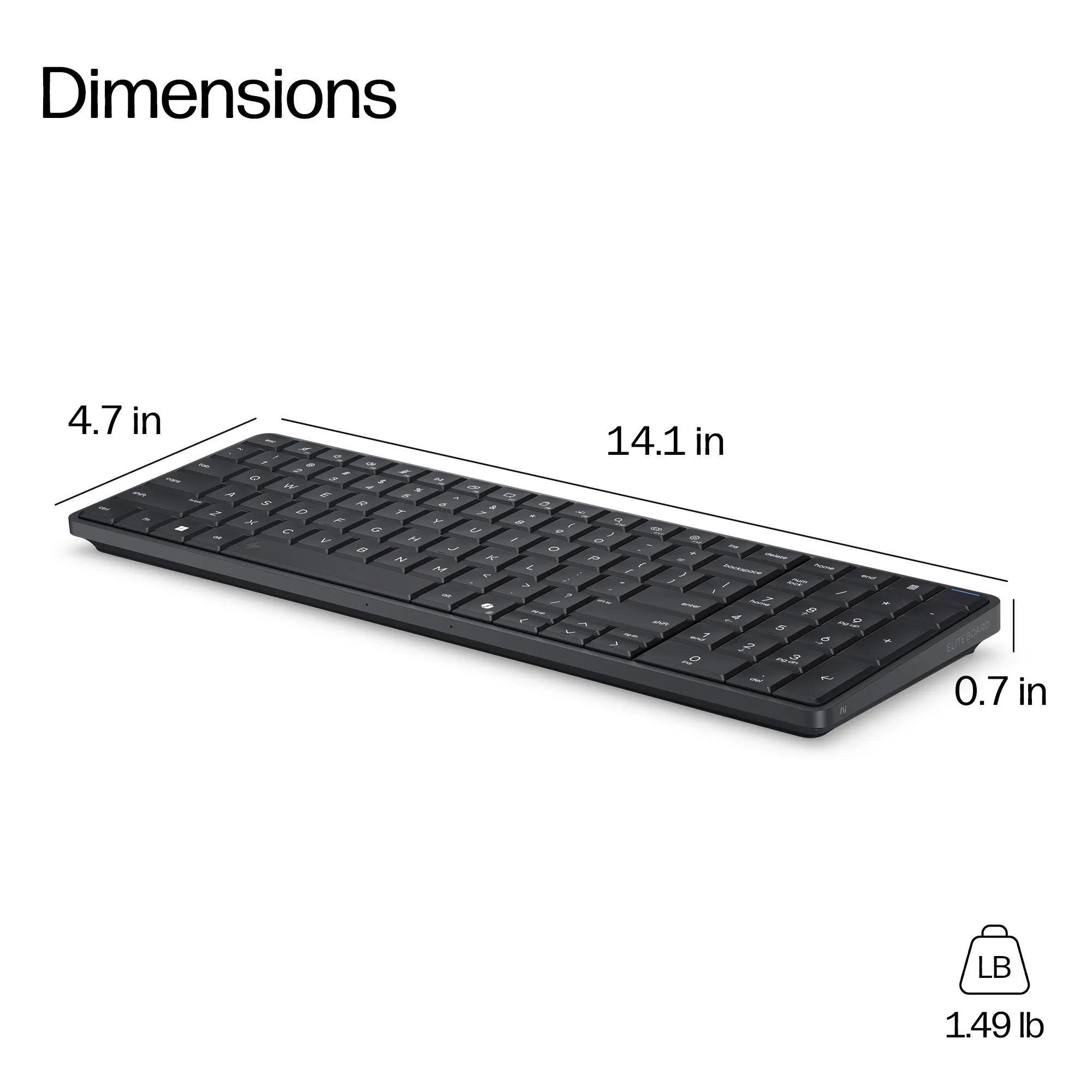 HP EliteBoard G1a Next Gen AI PC AMD Ryzen AI 5 330, 16 Gt, 512 Gt, Win 11 Pro -p&ouml;yt&auml;tietokone, musta