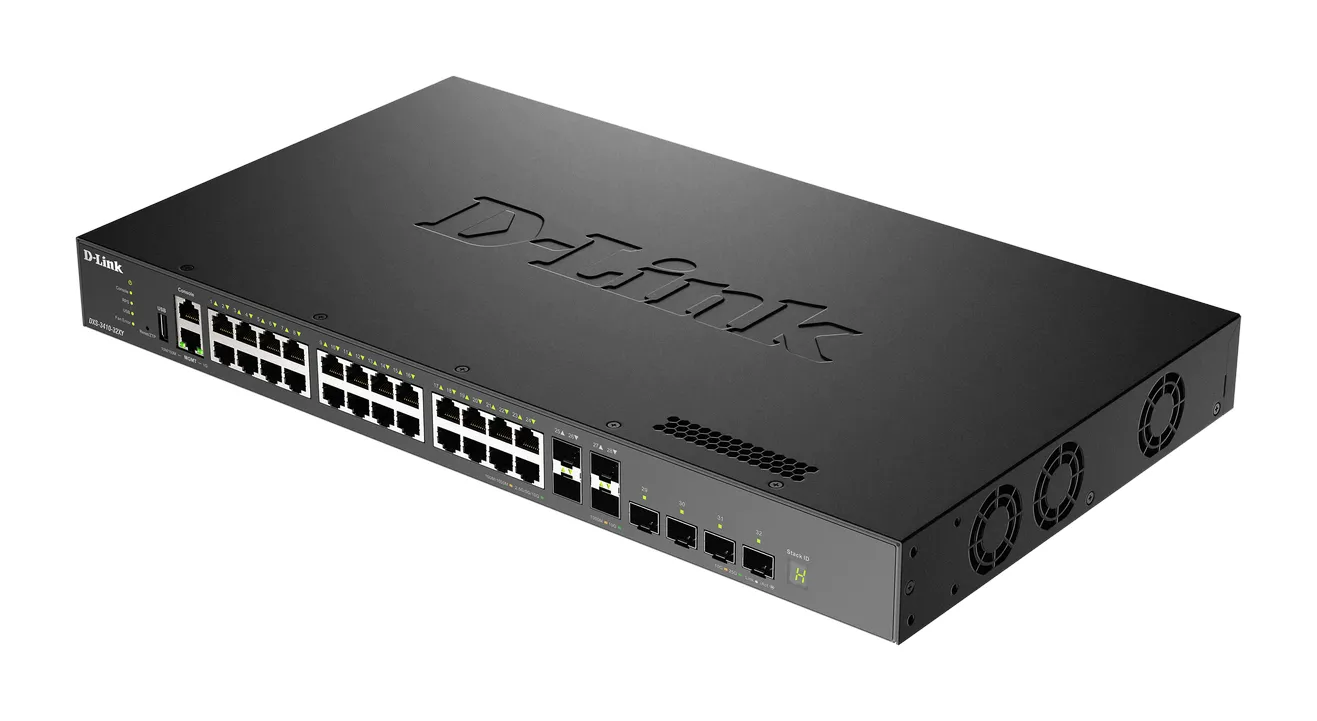 D-Link DXS-3410-32XY/E - Managed Layer 3 Ethernet switch, Black