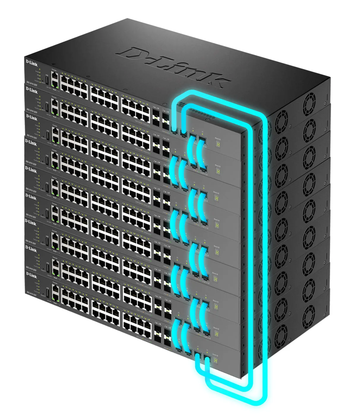 D-Link DXS-3410-32XY/E - Managed Layer 3 Ethernet switch, Black