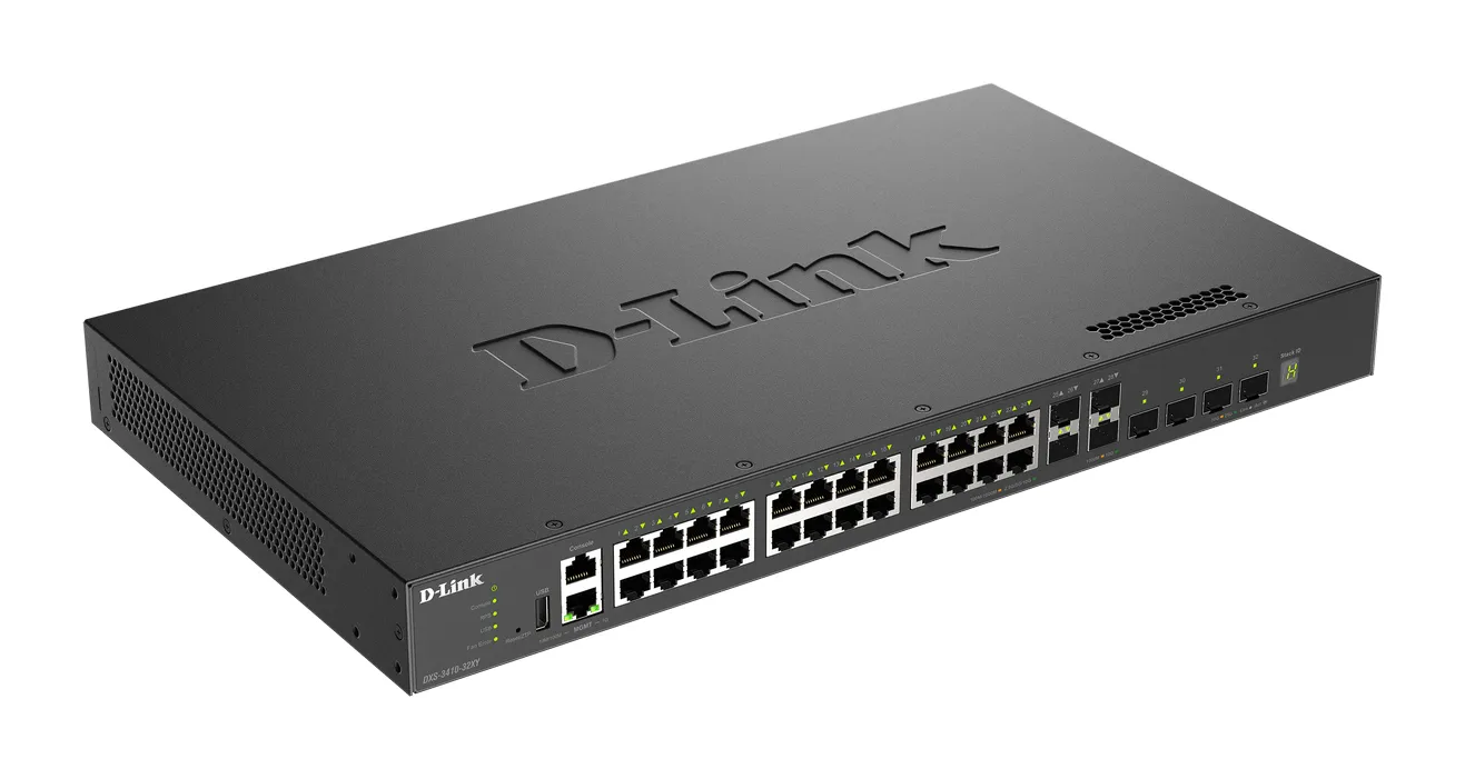 D-Link DXS-3410-32XY/E - Managed Layer 3 Ethernet switch, Black