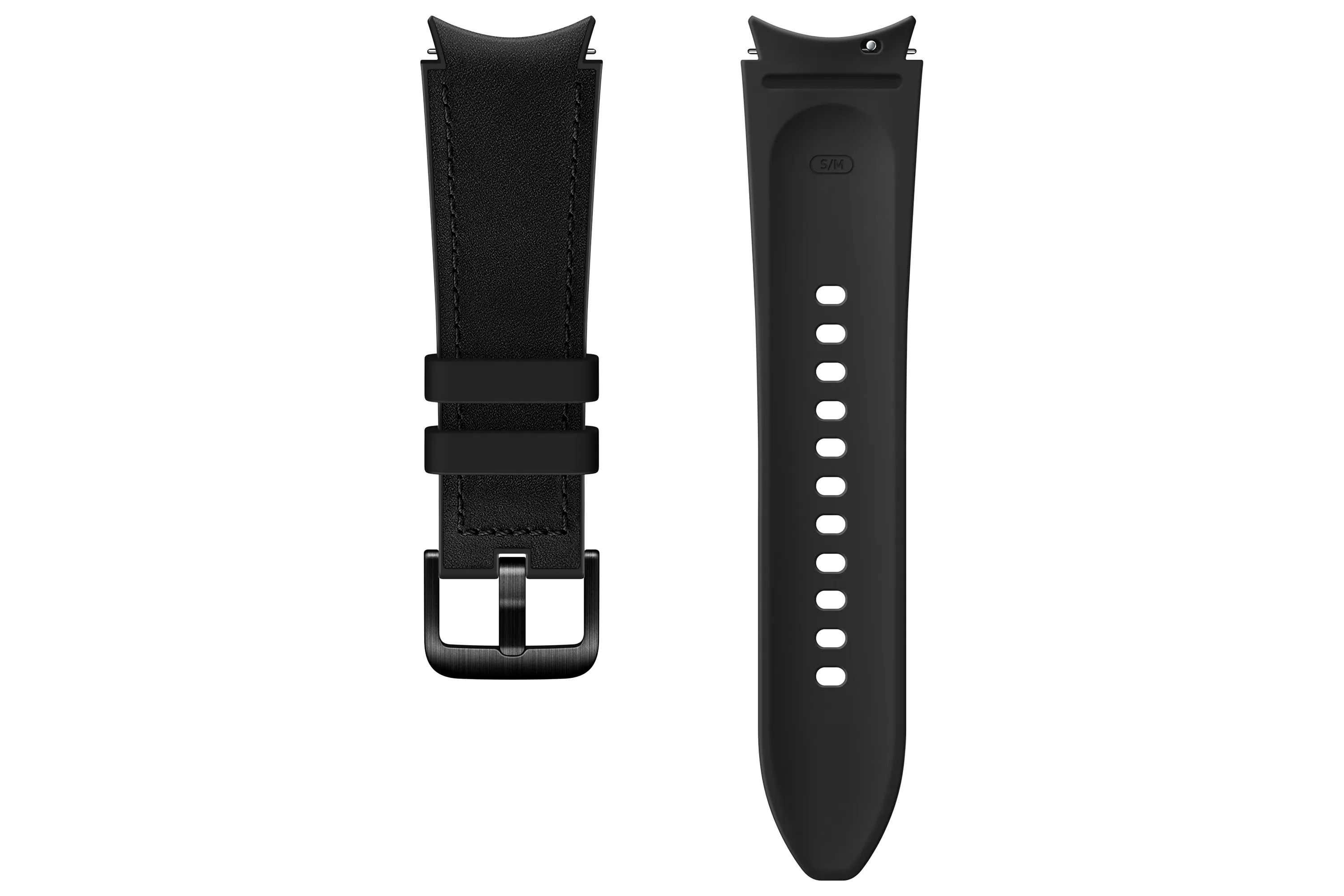 SAMSUNG HYBRID LEATHER BAND 20MM S/M BLACK