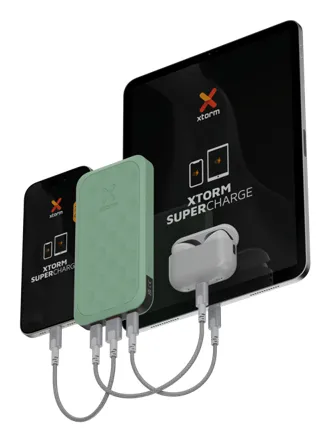 XTORM Fuel Series 5 10000mAh, 20W, PD 20W, Quick Charge 3.0 -varavirtal&auml;hde, vihre&auml;