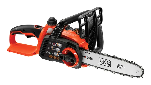 Black & decker Chainsaw 18v lithium 25cm Black & decker Chainsaw 18v lithium 25cm