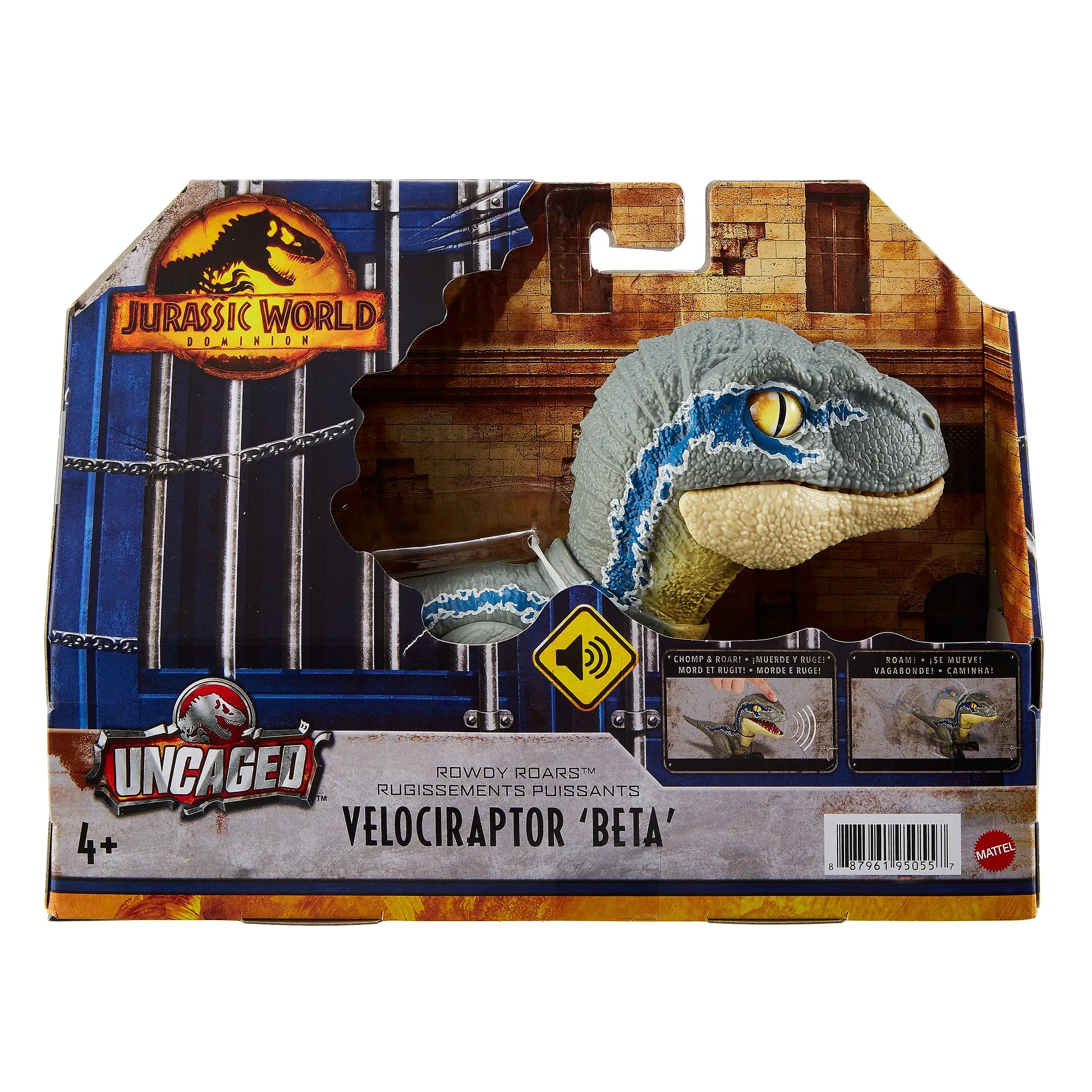 Mattel Jurassic World Uncaged Rowdy Roars Mirror Dino, play figure