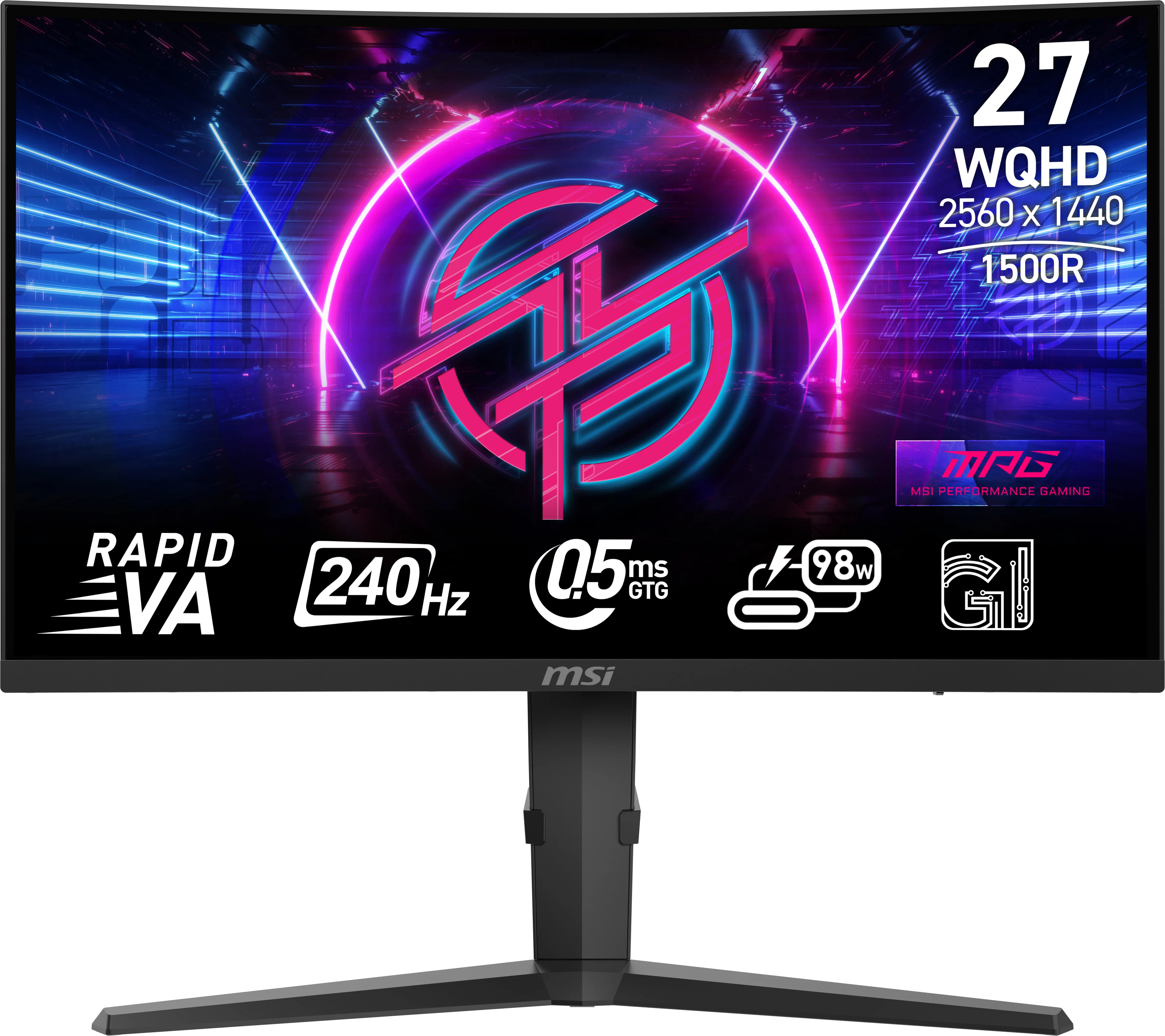 MSI 27" MAG 275CQRX QHD, VA - curved gamingsk&auml;rm