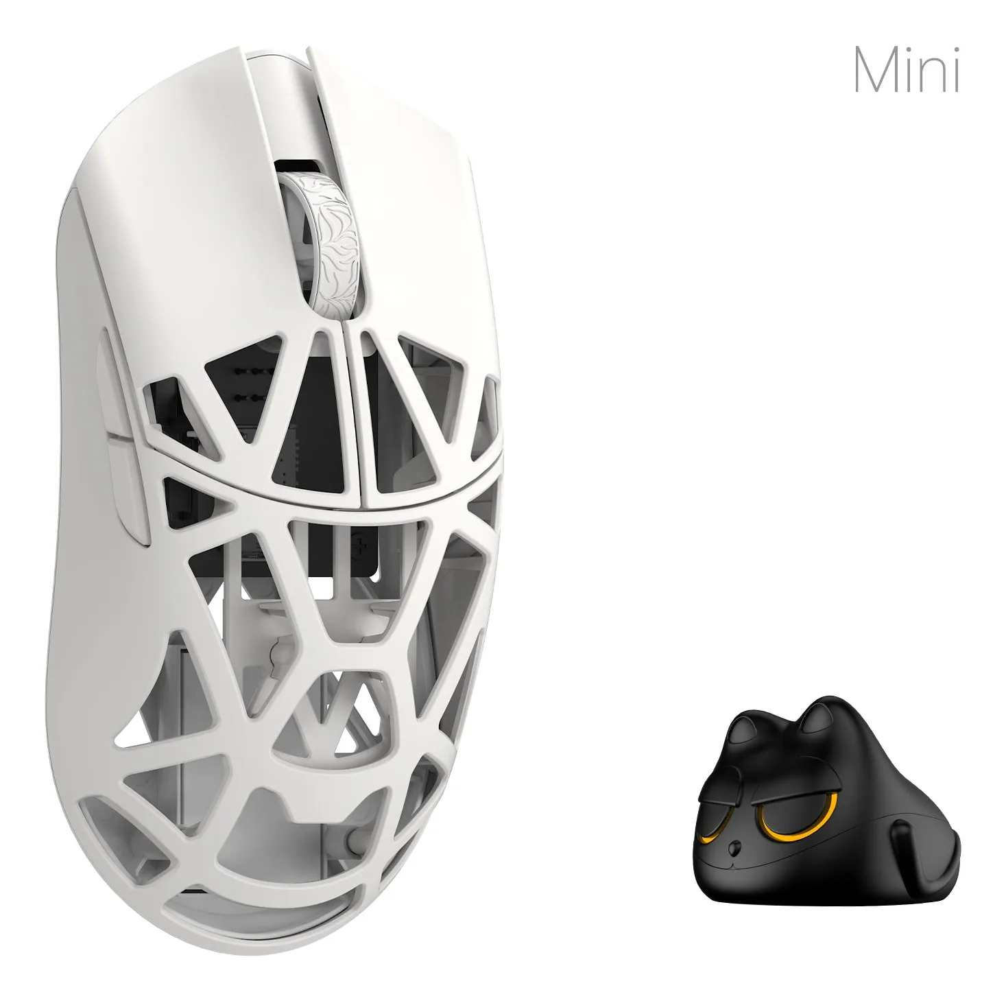 WLMouse Beast X Mini Pro tr&aring;dl&ouml;s gamingmus, vit