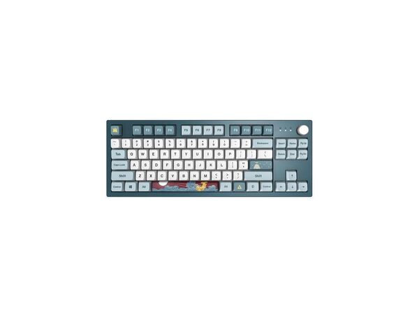 Montech MKey TKL Freedom MK87 -mekaaninen pelin&auml;pp&auml;imist&ouml;, Gateron G Pro 2.0, tummanharmaa / viininpunainen