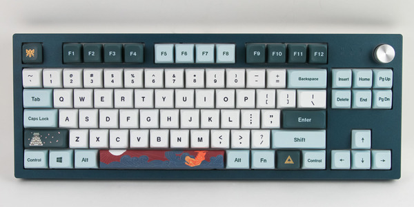 Montech MKey TKL Freedom MK87 -mekaaninen pelin&auml;pp&auml;imist&ouml;, Gateron G Pro 2.0, tummanharmaa / viininpunainen