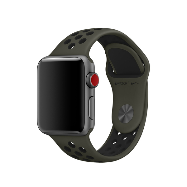 APPLE 38mm Cargo Khaki/Black Nike Sport Band - S/M &amp; M/L