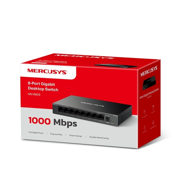 Mercusys MS108GS 8-Port Gigabit - switch
