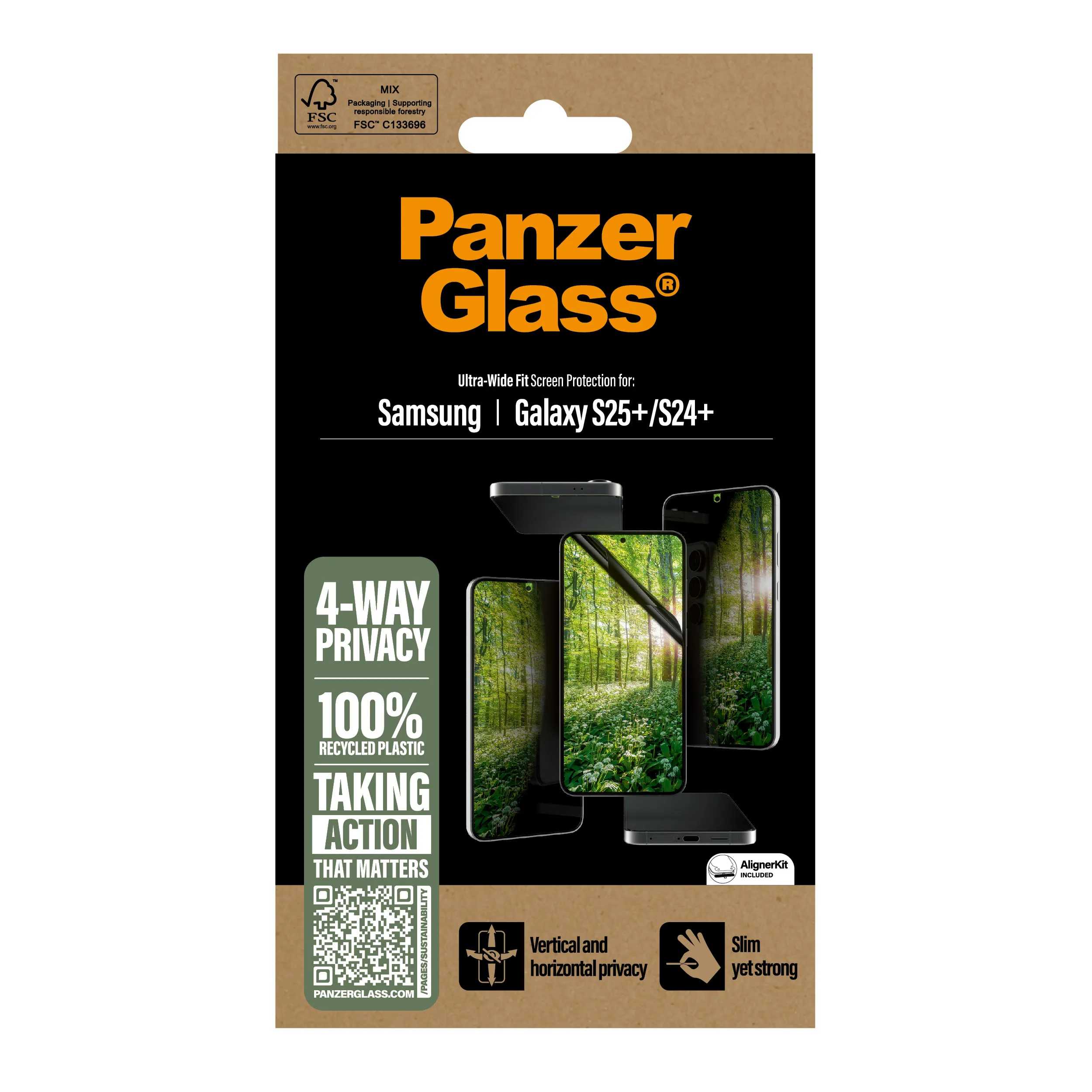 PanzerGlass Matrix 4-Way Galaxy S25 Plus / S24 Plus - sk&auml;rmskydd, Privacy