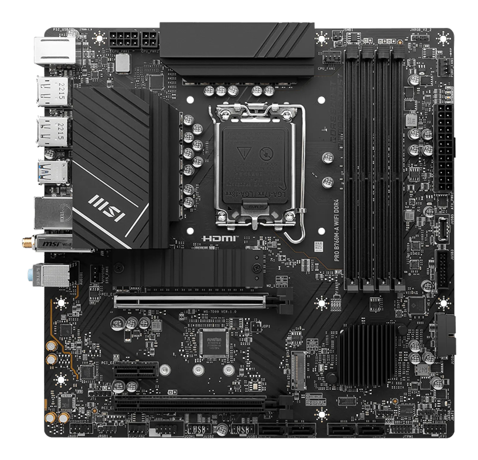 MSI PRO B760M-A Wi-Fi DDR4 mATX - motherboard