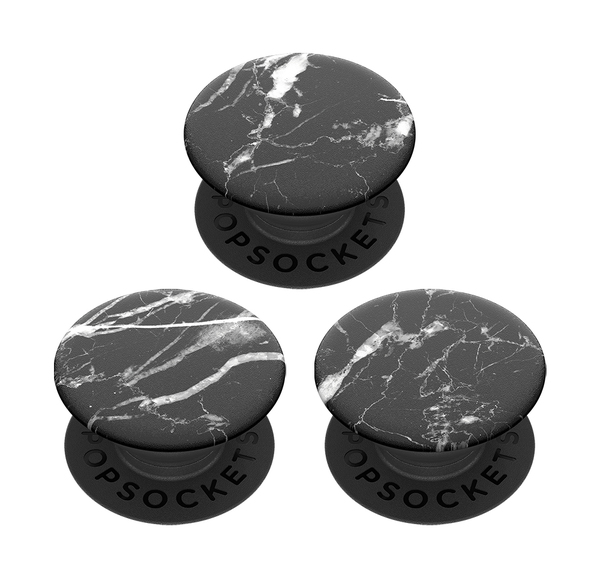 POPSOCKETS Black Marble Avtagbara MINI Grip 3pack