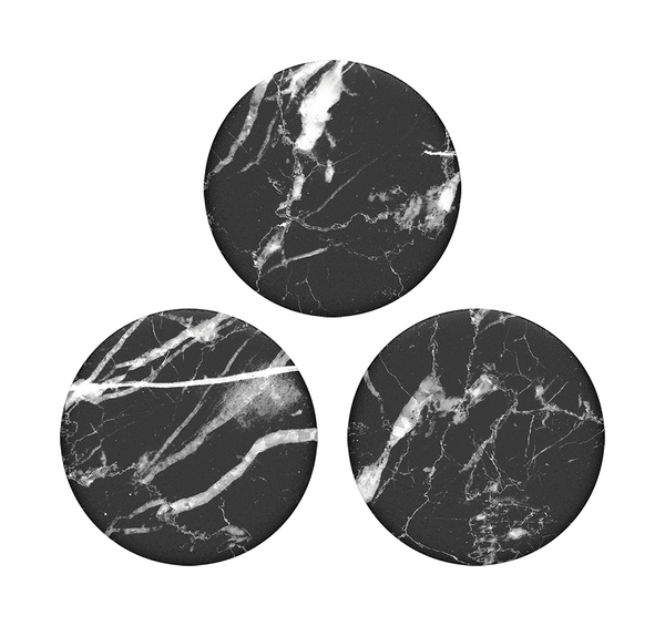 POPSOCKETS Black Marble Avtagbara MINI Grip 3pack