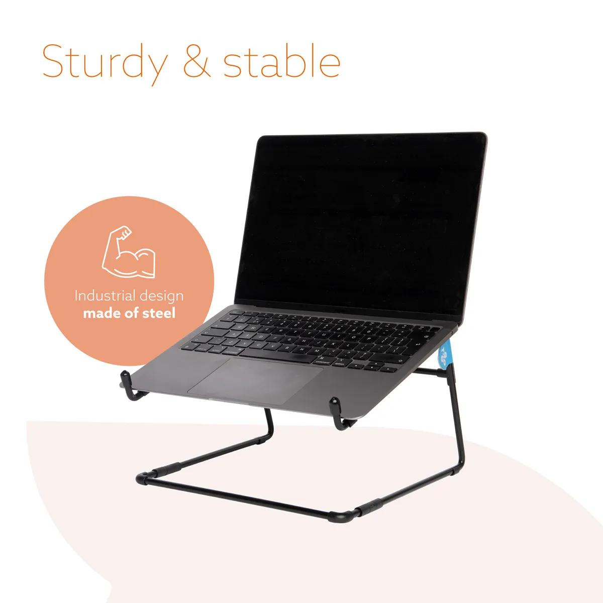 R-Go Steel Office Laptop Stand Black