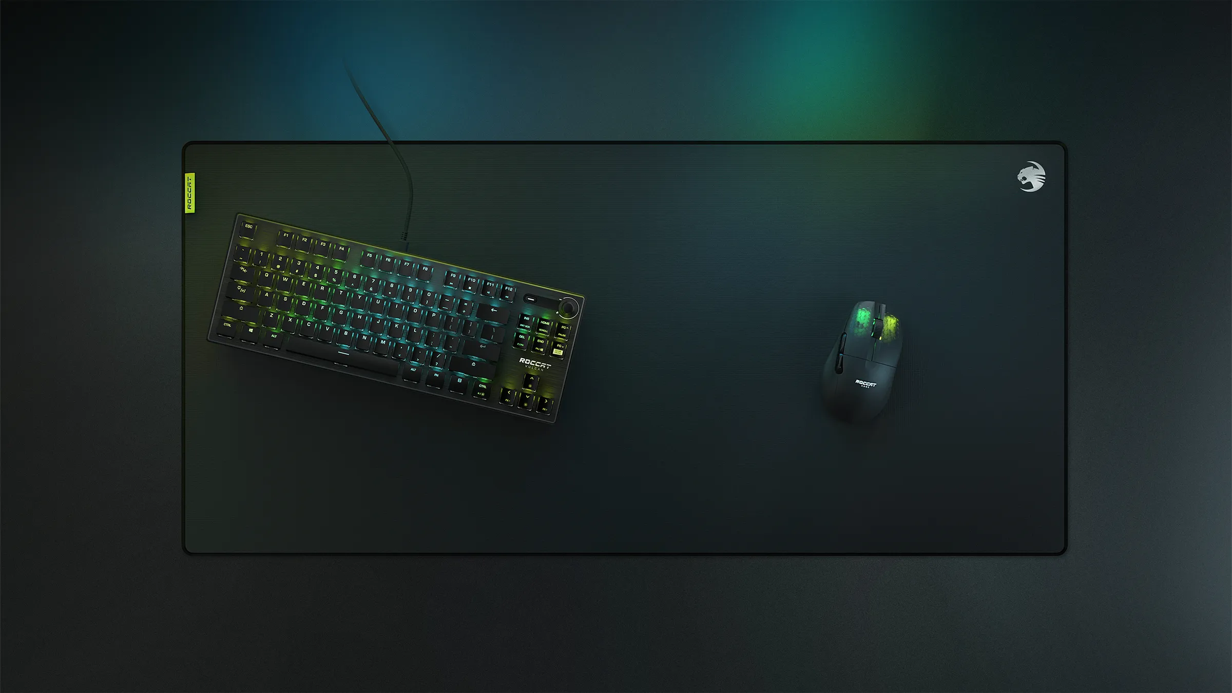 Roccat Taito Pro XXL -pelihiirimatto, 900x420 mm, musta