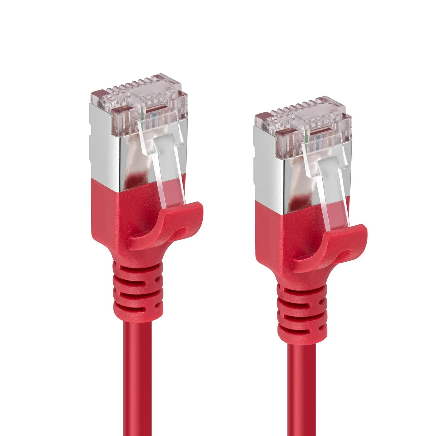 MicroConnect Cat6a U/FTP Slim - n&auml;tverkskabel, 2 m, R&ouml;d