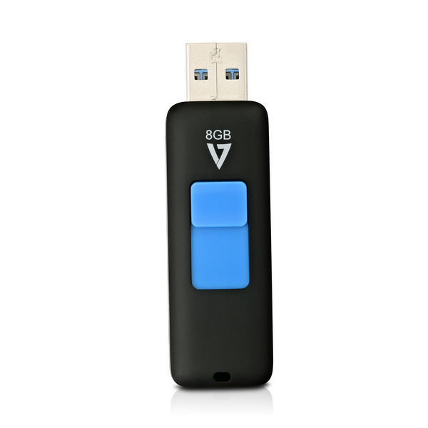 8GB FLASH DRIVE USB 3.0 BLACK 30MB/S READ 8MB/S WRITE