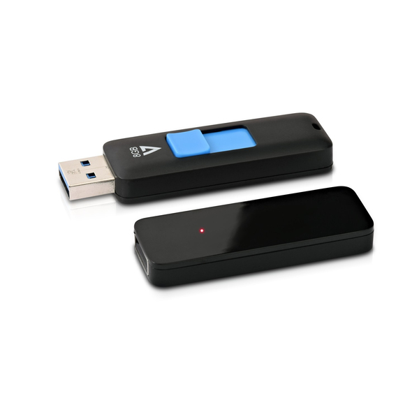 8GB FLASH DRIVE USB 3.0 BLACK 30MB/S READ 8MB/S WRITE