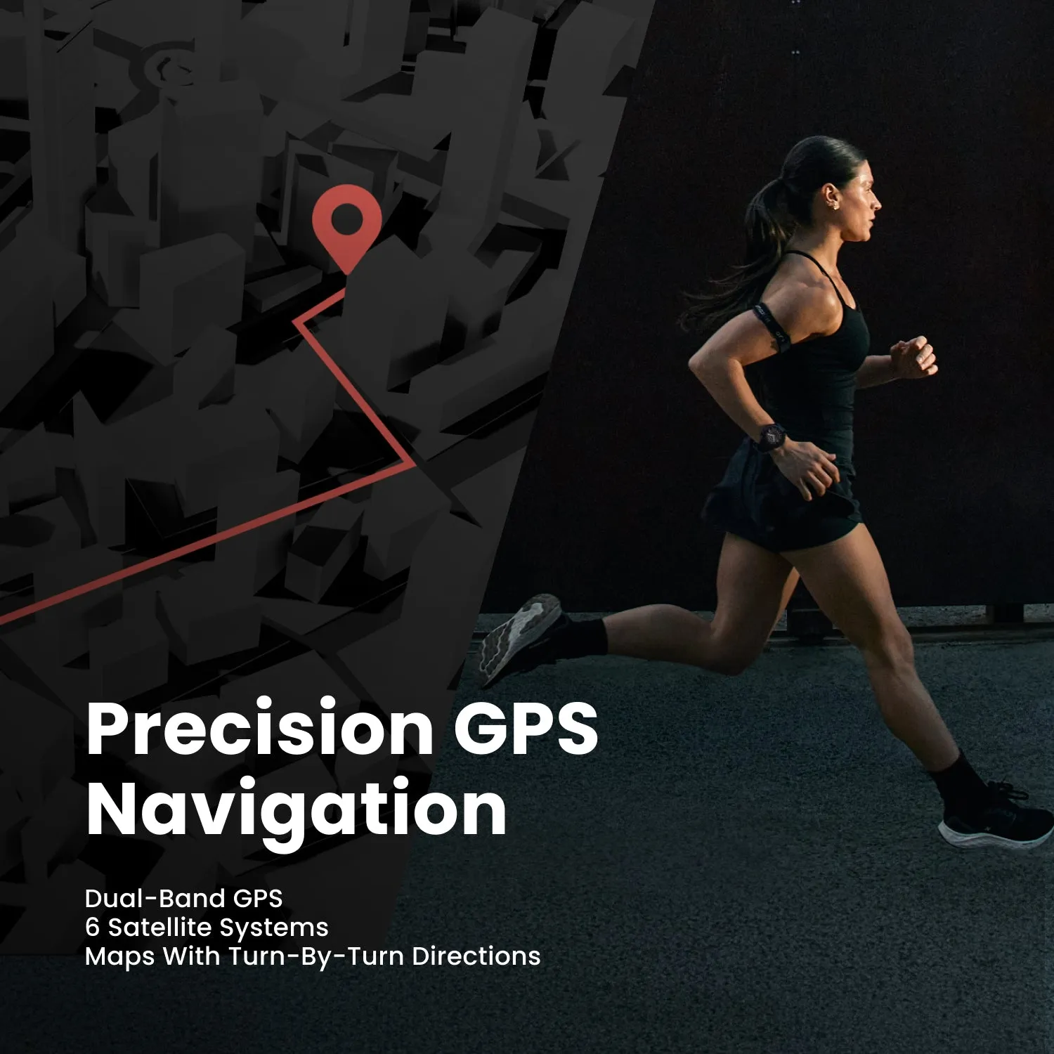 Amazfit Balance 3 51mm AMOLED Sports Watch, Black