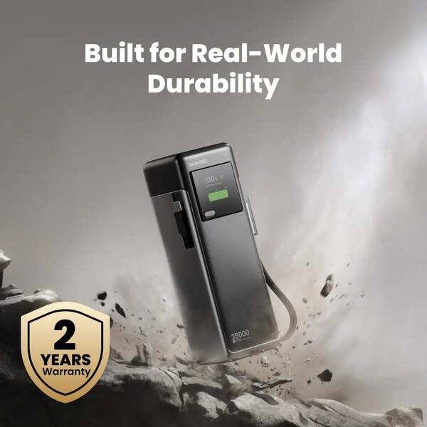 SHARGE HyperTower 25000 mAh, 170W - powerbank, Grey