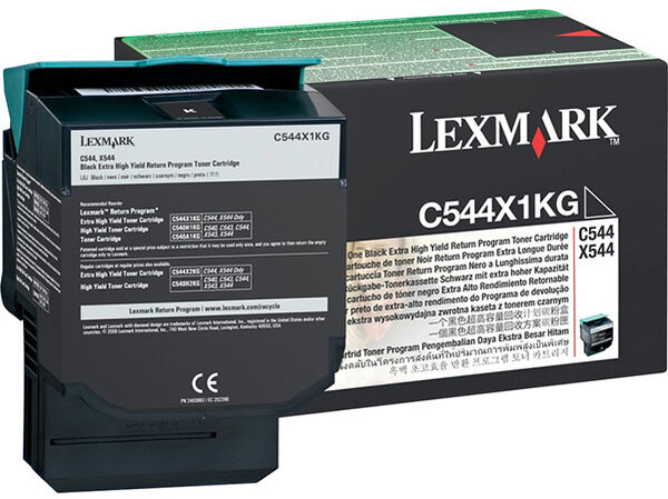 Lexmark C544X1KG Extra High Yield Toner cartridge, Black