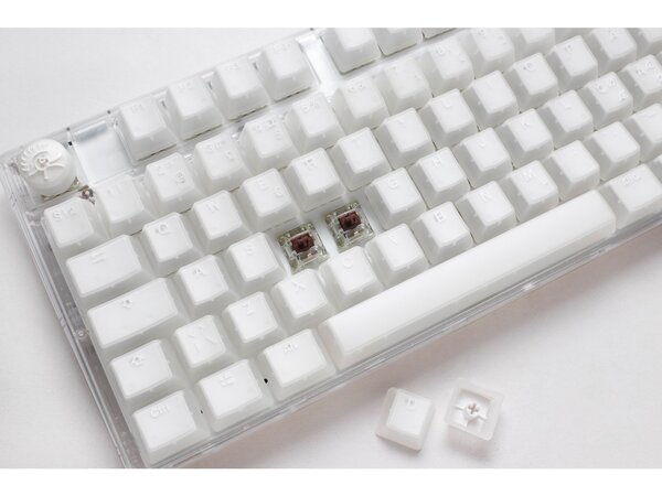 Ducky One 3 Aura Mechanical Gaming Keyboard, Cherry MX Brown, White/Black