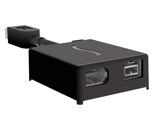 Sonnet firewire 1394a/b hubi, 1x9-pin - 1x9-pin/1x6-pin, musta