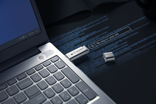 Kingston IronKey Locker+ 50 128GB USB 3.2 Gen 1x1 - memory stick, Silver