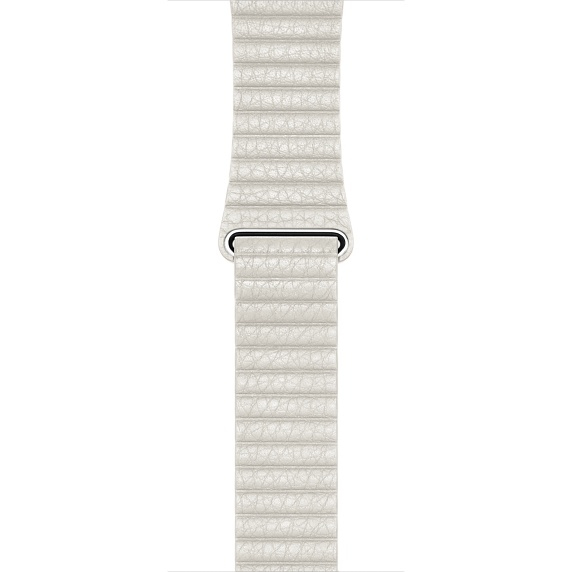 APPLE 42mm White Leather Loop - Large